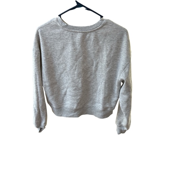 Harmony Balance cropped yoga/sport sweater-Size M-Gray - Picture 3 of 4
